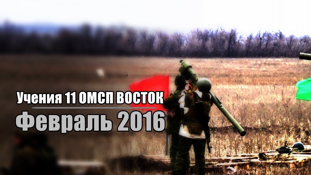 Учения 11 ОМСП Восток. ДНР. Февраль 2016