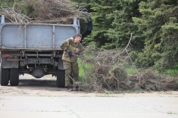 «Патриотические силы Донбасса» провели субботник на Саур-Могиле