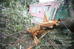 Обстрел Донецка 9 июня 2016г.